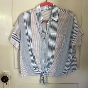 Madewell tie shirt